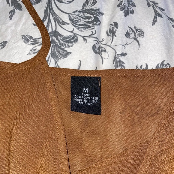 Sheer Burnt Orange Tanktop - Picture 4 of 5